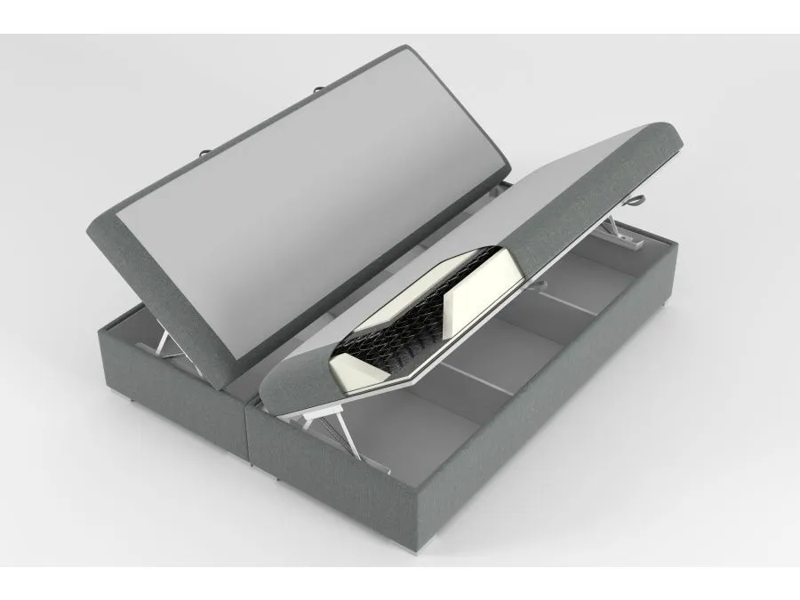 Łóżko kontynentalne TUTO 160 granatowe velvet do sypialni | MIRAT. styl GLAMOUR