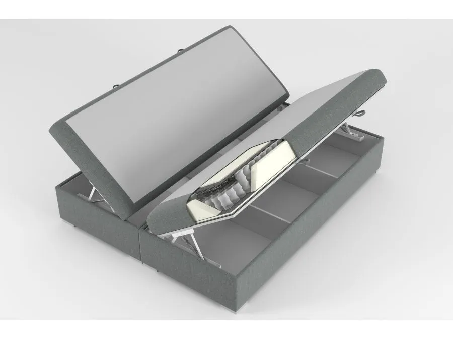 Łóżko kontynentalne SALIMA 160 granatowe velvet do sypialni | MIRAT. styl GLAMOUR