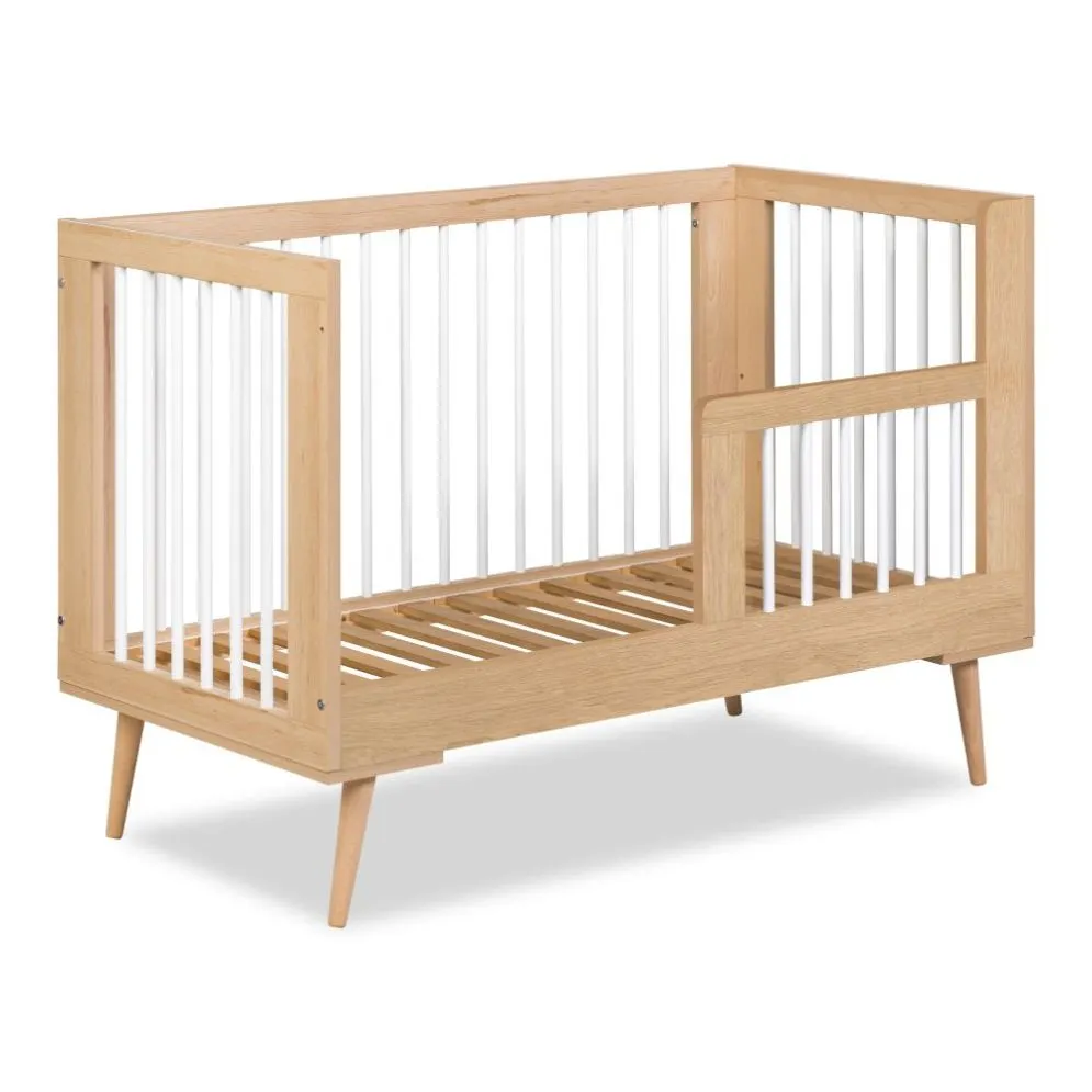 Łóżeczko dziecięce SOFIE 120x60 buk/białe z wyjmowanymi szczebelkami I sklep meblowy MIRAT. styl SKANDYNAWSKI