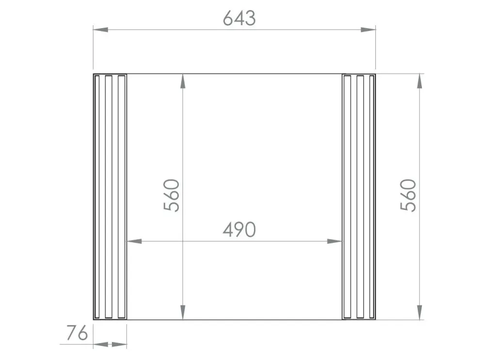 Lustro dekoracyjne ELLEN 65x56 kaszmir z frezowanymi bokami I sklep meblowy MIRAT. kolekcja ELLEN