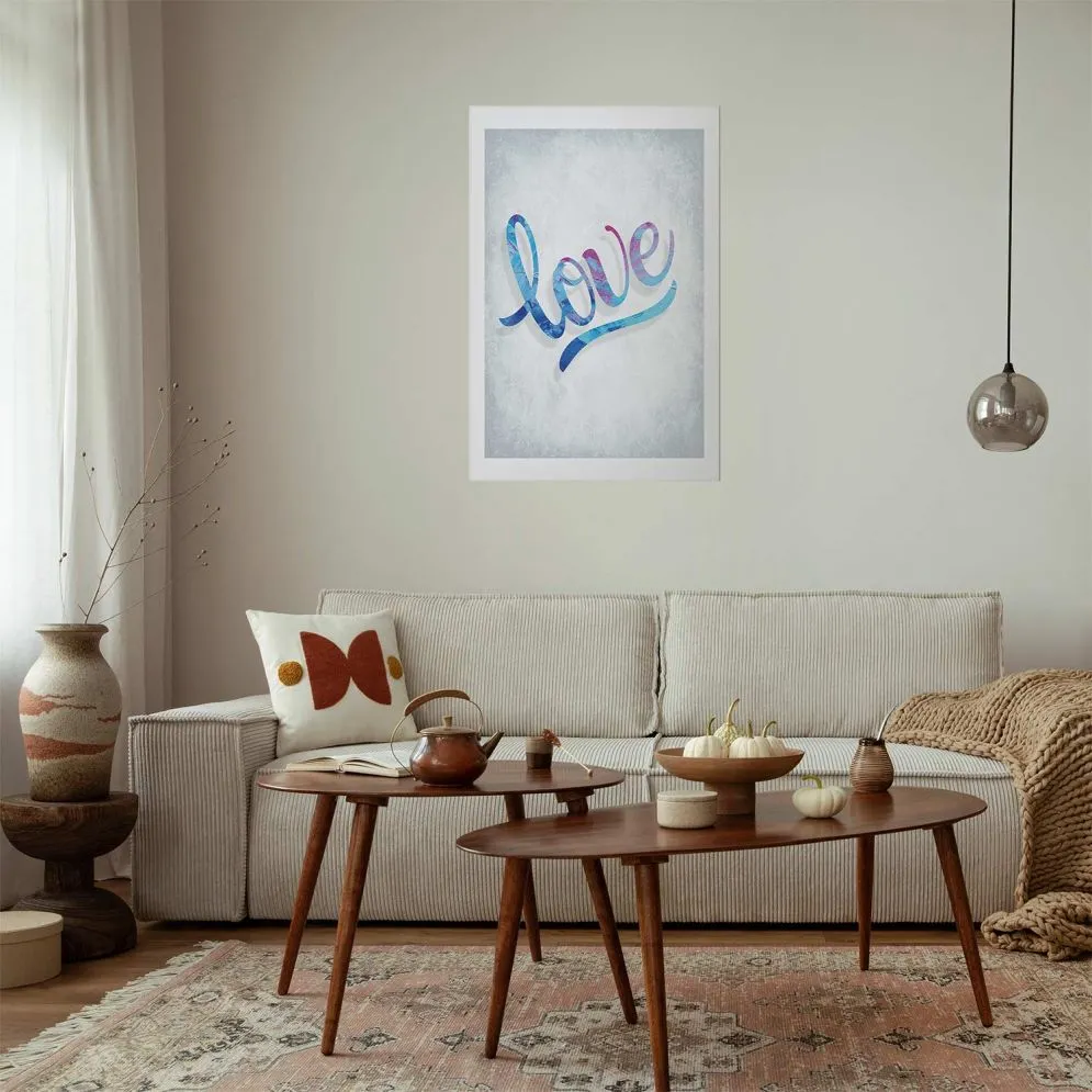 Plakat Love 29,7x42 cm bez ramy z marginesem | MIRAT.