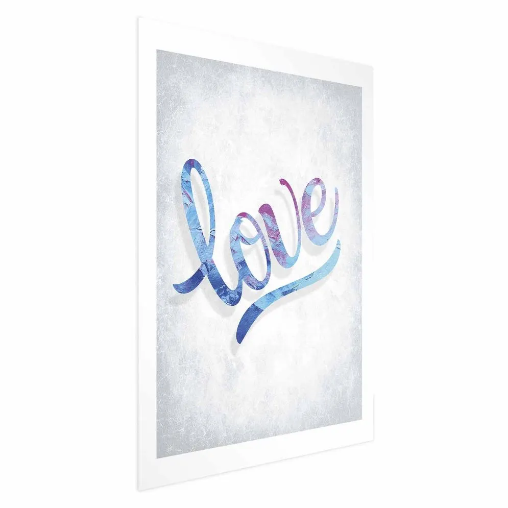 Plakat Love 29,7x42 cm bez ramy z marginesem | MIRAT.