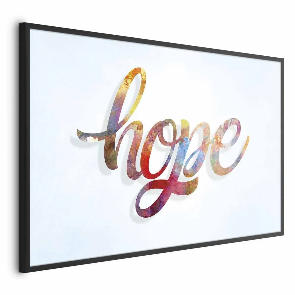 Plakat Hope 90x60 cm z ramą czarną bez marginesu | MIRAT.