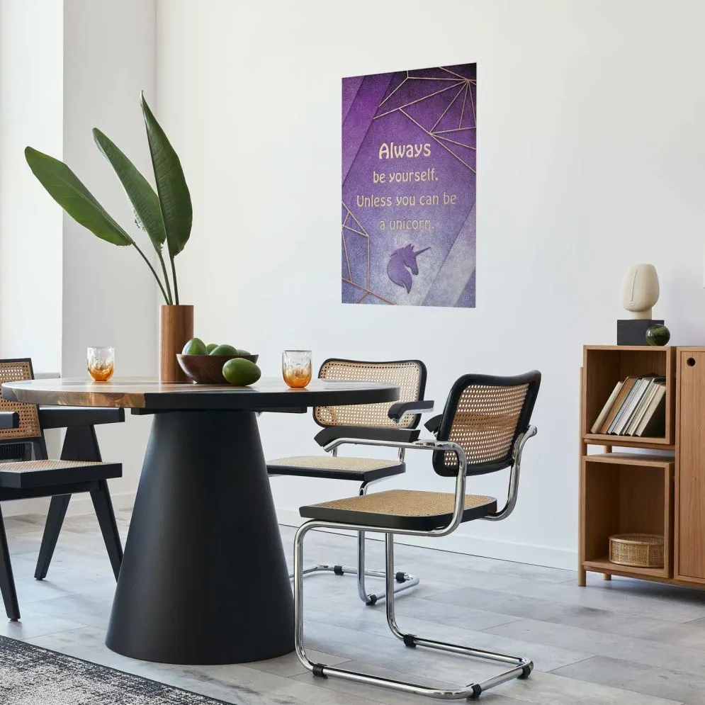 Plakat Bądź sobą 40x60 cm bez ramy bez marginesu | MIRAT.