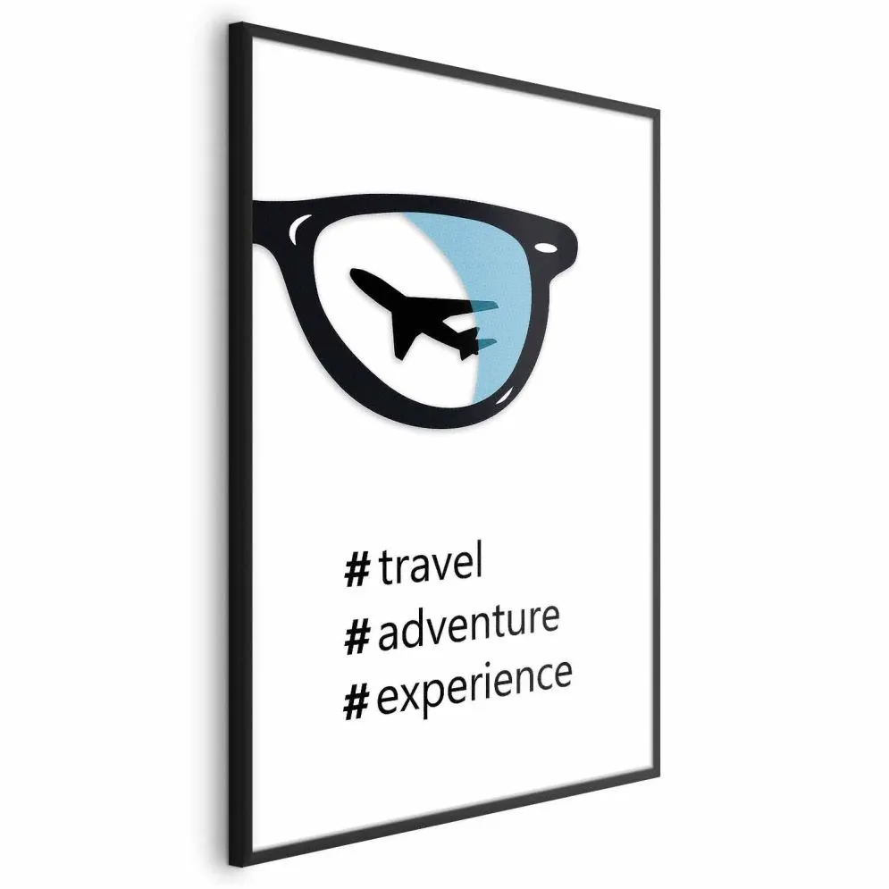 Plakat Nowe doświadczenia 29,7x42 cm z ramą czarną bez marginesu | MIRAT.