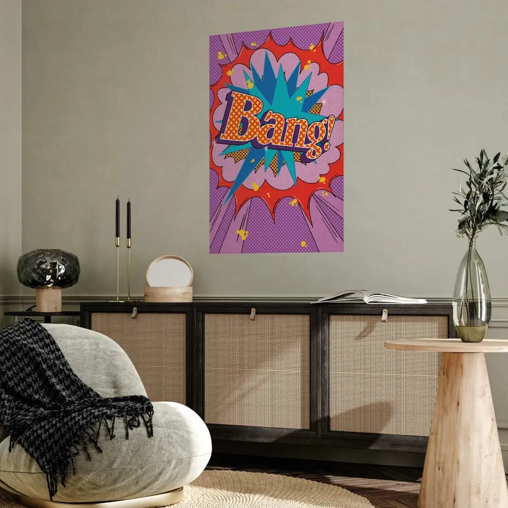 Plakat Bang 60x90 cm bez ramy bez marginesu | MIRAT.
