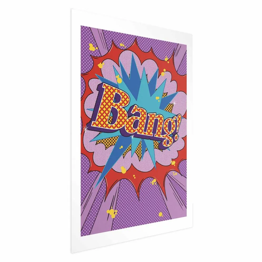 Plakat Bang 21x30 cm bez ramy z marginesem | MIRAT.
