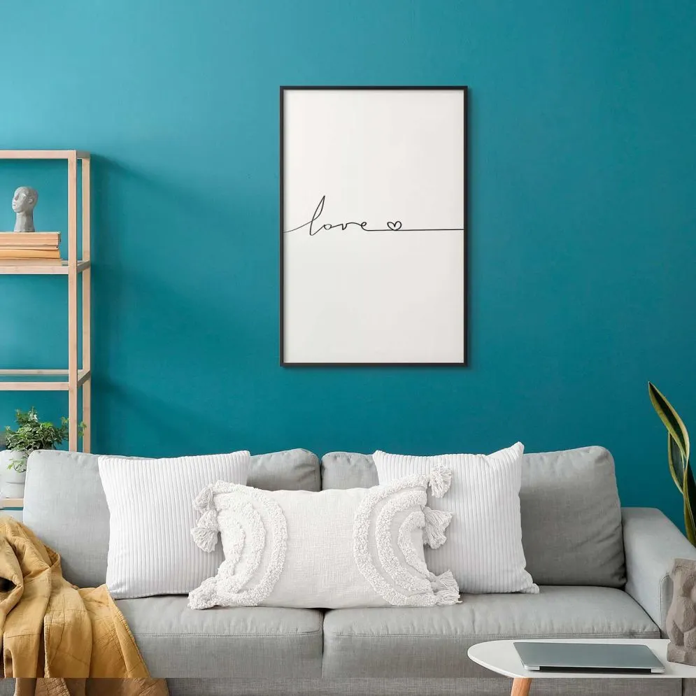 Plakat Miłość wszędzie 60x90 cm z ramą czarną bez marginesu | MIRAT.