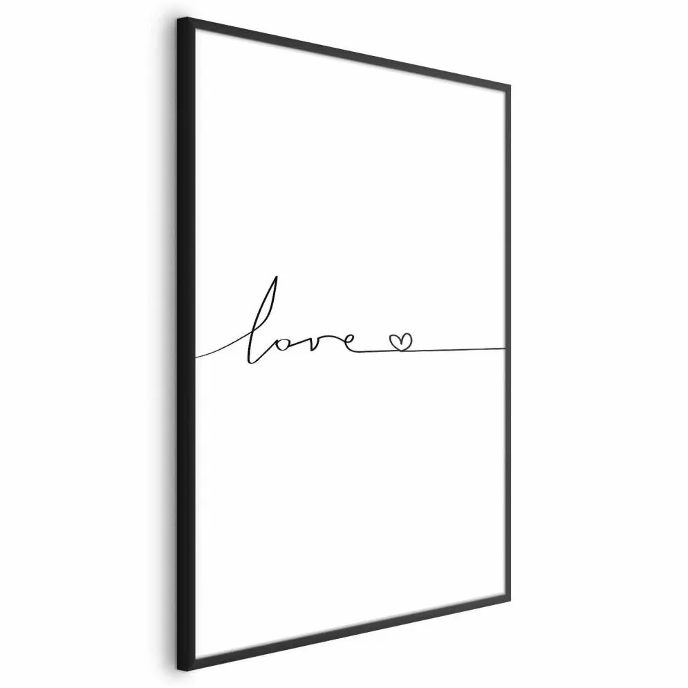 Plakat Miłość wszędzie 60x90 cm z ramą czarną bez marginesu | MIRAT.