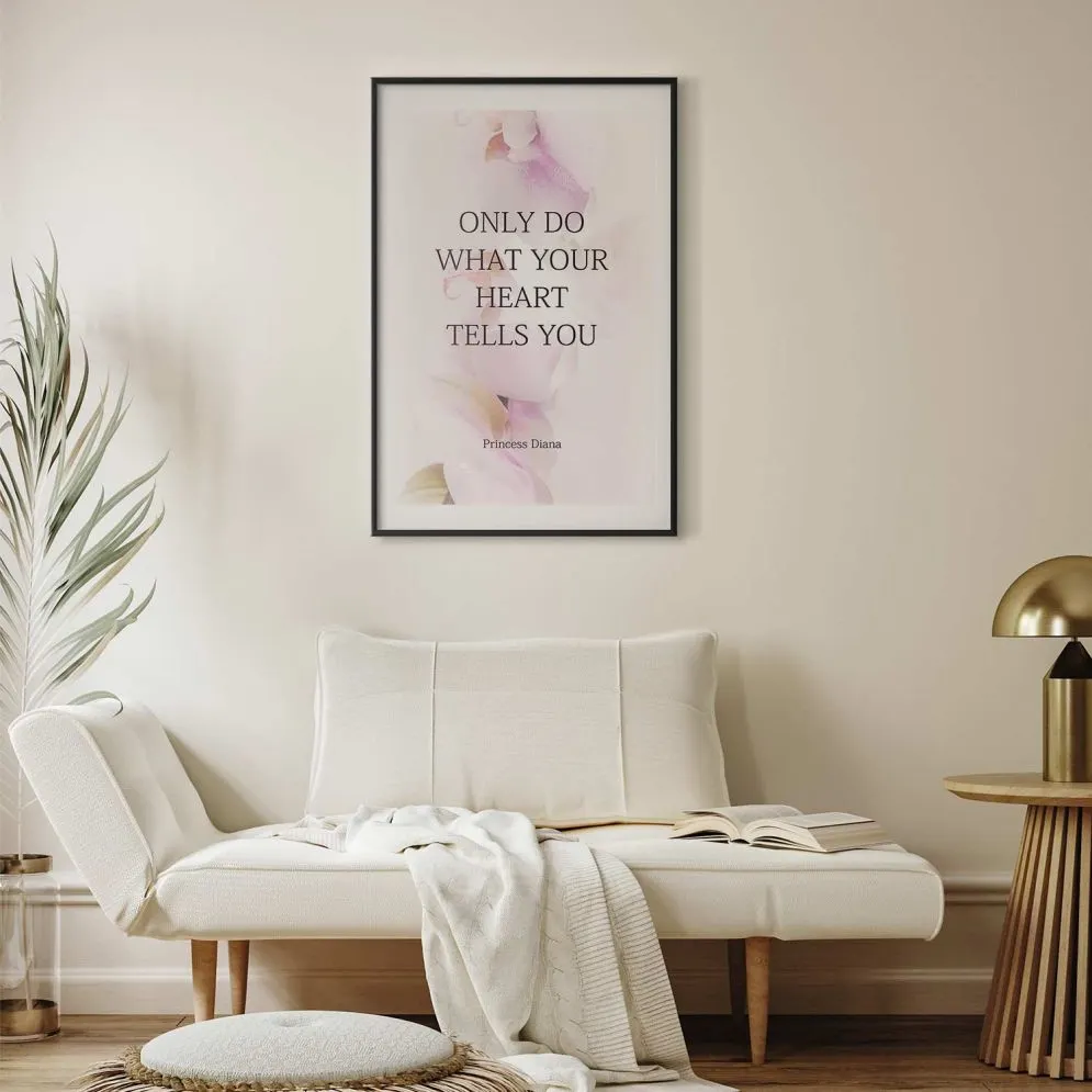 Plakat Heart 29,7x42 cm z ramą czarną z marginesem | MIRAT.