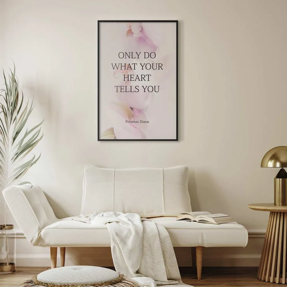 Plakat Heart 40x60 cm z ramą czarną bez marginesu | MIRAT.