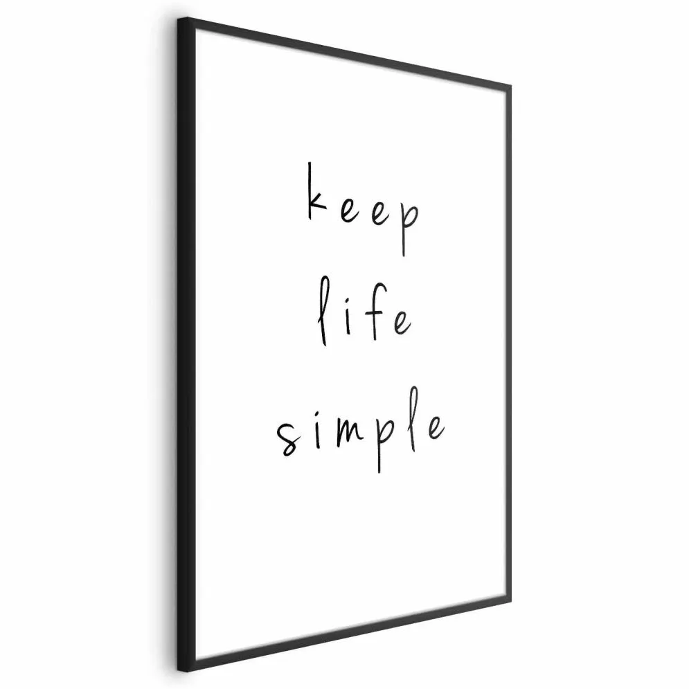 Plakat Simple 40x60 cm z ramą czarną bez marginesu | MIRAT.