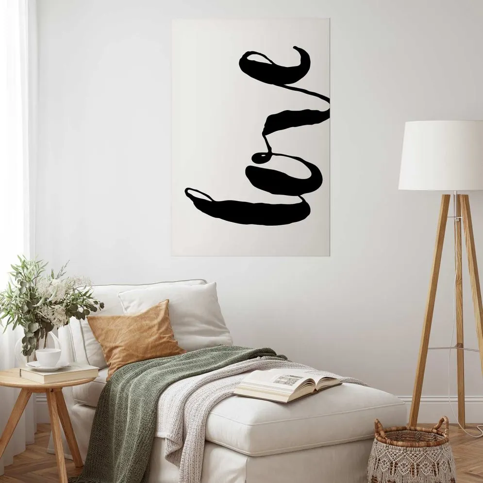 Plakat Czarne Love 29,7x42 cm bez ramy bez marginesu | MIRAT.