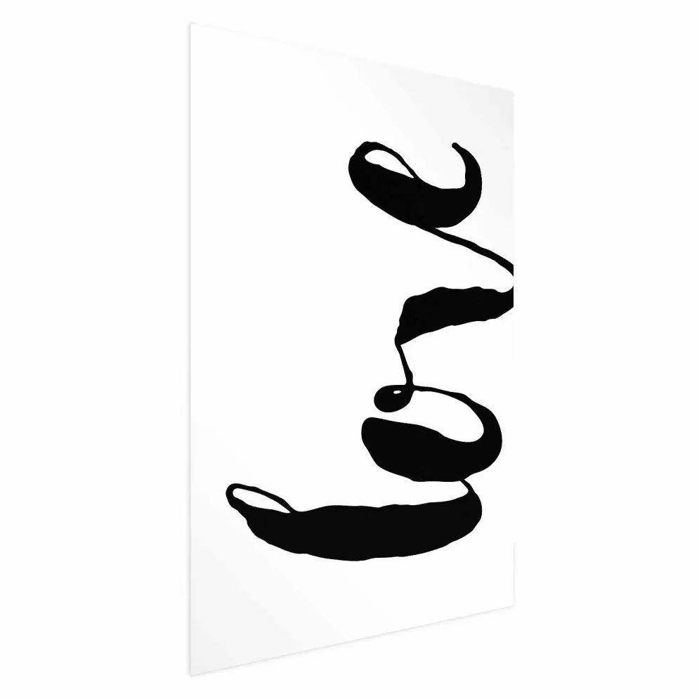 Plakat Czarne Love 29,7x42 cm bez ramy bez marginesu | MIRAT.