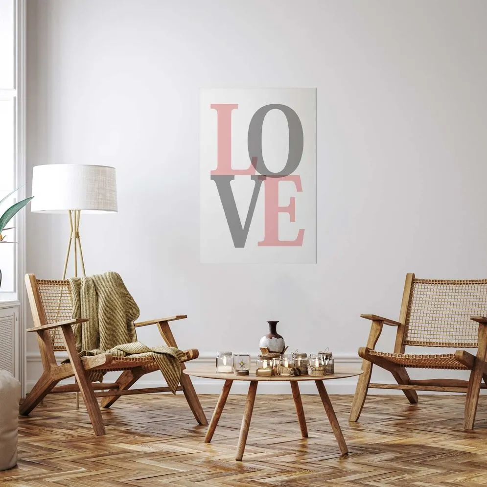 Plakat Szara miłość 21x30 cm bez ramy z marginesem | MIRAT.