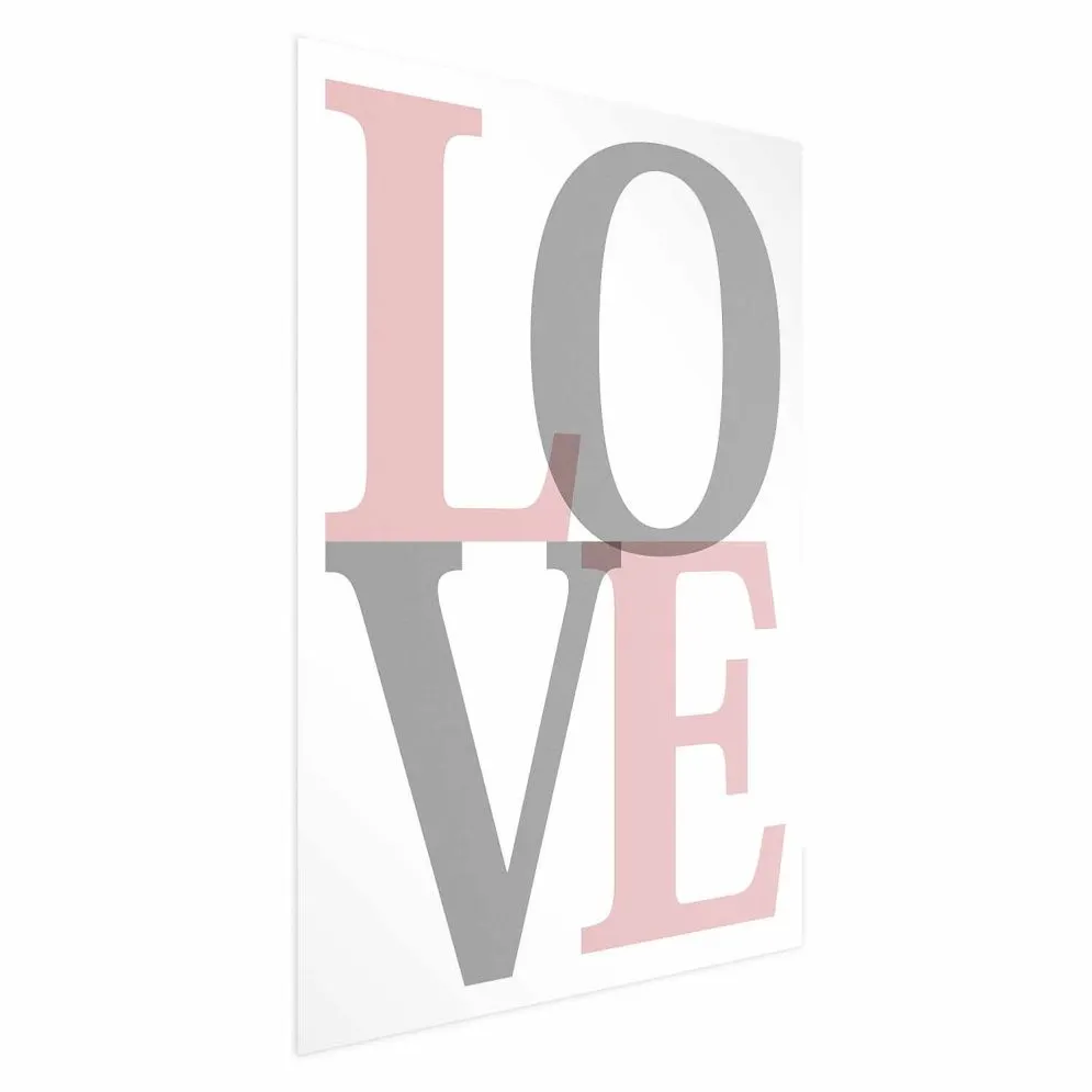 Plakat Szara miłość 60x90 cm bez ramy bez marginesu | MIRAT.