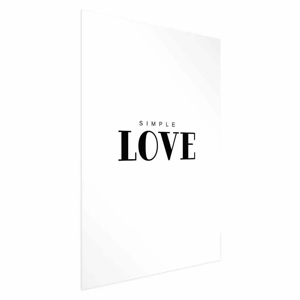 Plakat Simple Love 29,7x42 cm bez ramy bez marginesu | MIRAT.