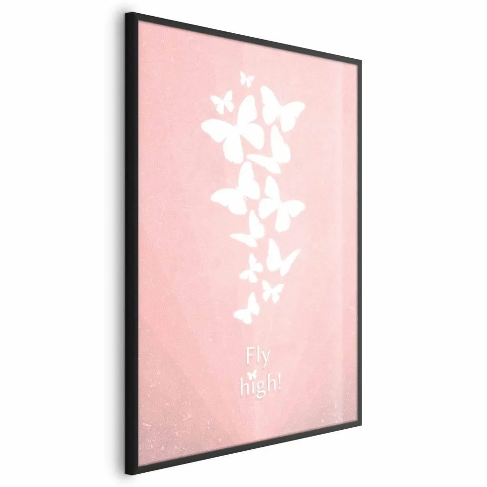 Plakat Fly High 40x60 cm z ramą czarną bez marginesu