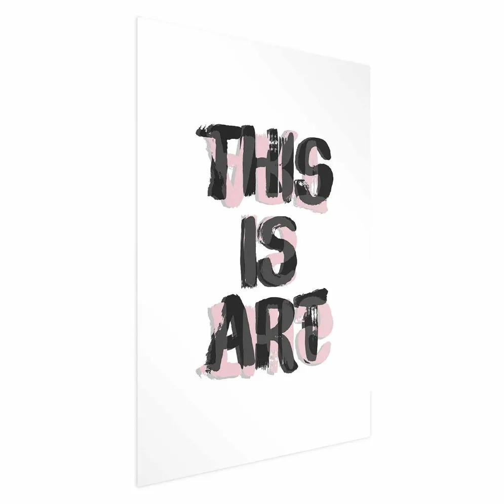 Plakat This Is Art 21x30 cm bez ramy bez marginesu | MIRAT.
