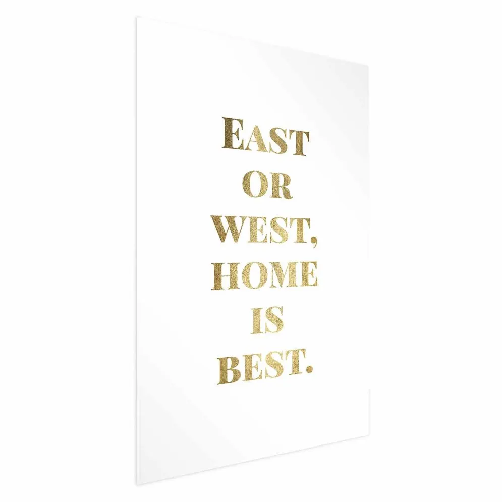 Plakat Gold Home 60x90 cm bez ramy z marginesem | MIRAT.