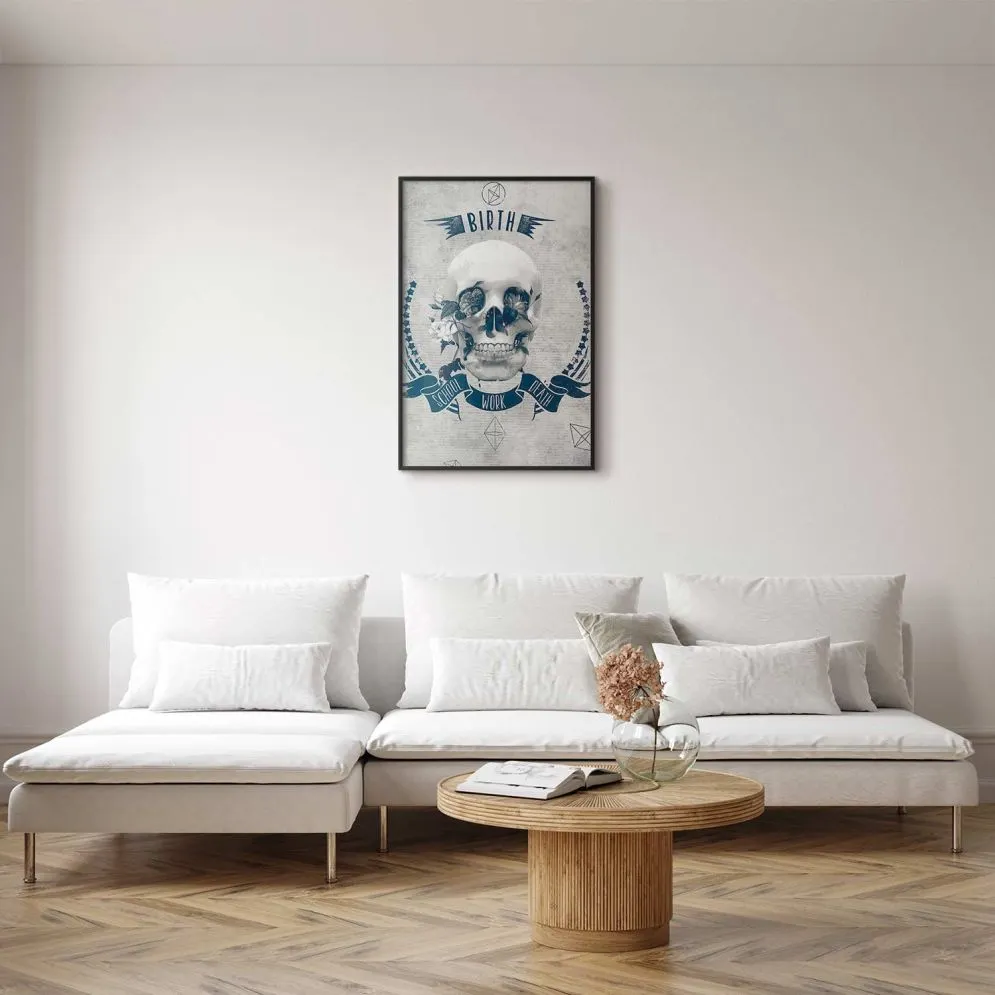 Plakat Life Is Brutal 40x60 cm z ramą czarną bez marginesu | MIRAT.