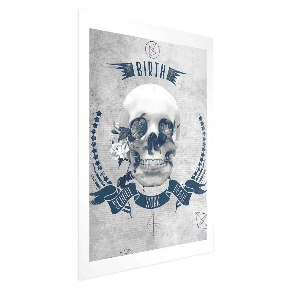 Plakat Life Is Brutal 21x30 cm bez ramy z marginesem | MIRAT.