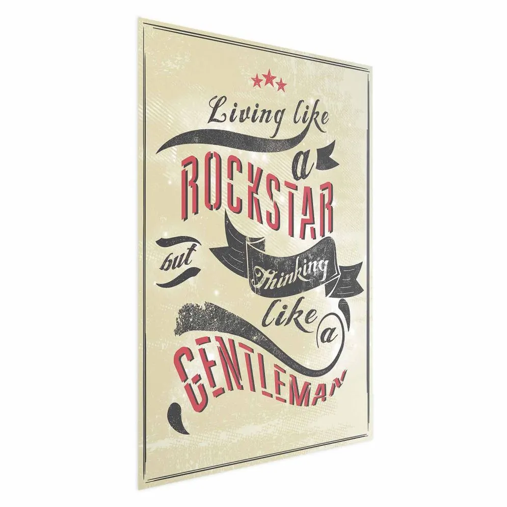 Plakat Rockstar 21x30 cm bez ramy bez marginesu | MIRAT.