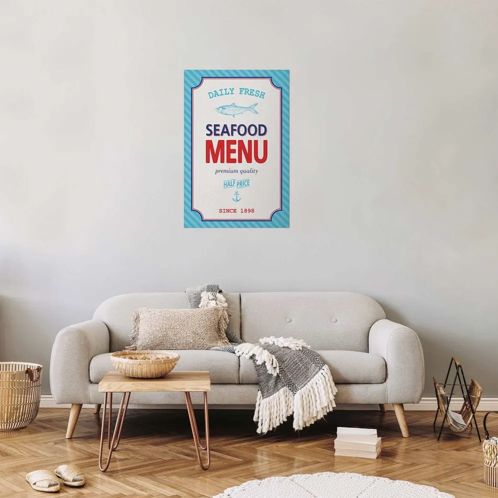 Plakat Menu 29,7x42 cm bez ramy bez marginesu | MIRAT.