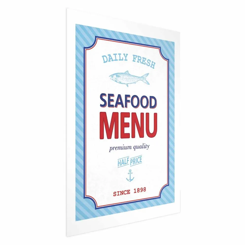 Plakat Menu 29,7x42 cm bez ramy z marginesem | MIRAT.