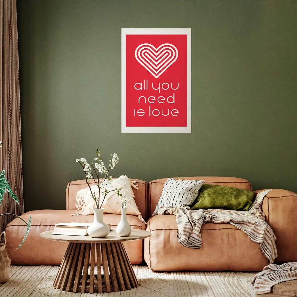 Plakat Kochajmy się 21x30 cm bez ramy z marginesem | MIRAT.