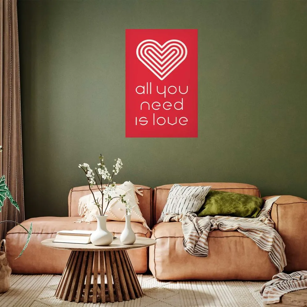 Plakat Kochajmy się 29,7x42 cm bez ramy bez marginesu | MIRAT.