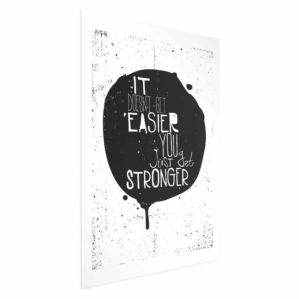 Plakat Stronger 60x90 cm bez ramy z marginesem | MIRAT.