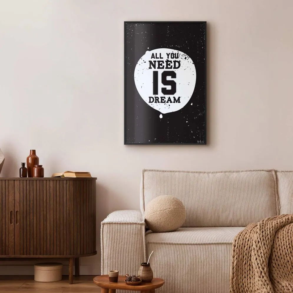 Plakat Artgeist All you need 40 x 60 cm 1 szt z ramą czarną bez marginesu | MIRAT. kolekcja m-B-0048-ao-a