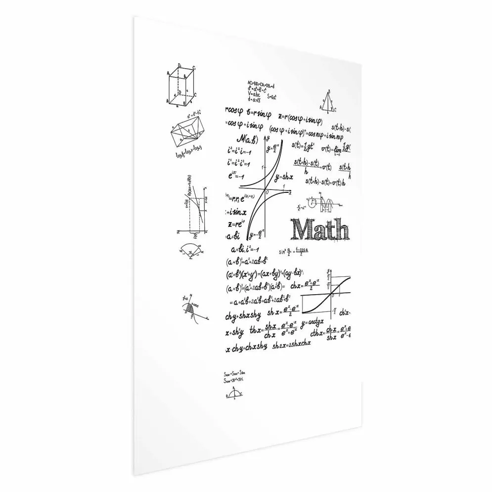 Plakat Matematyka 21x30 cm bez ramy z marginesem | MIRAT.
