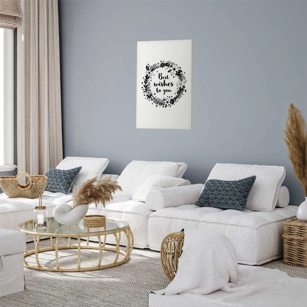 Plakat Best wishes 60x90 cm bez ramy z marginesem | MIRAT.