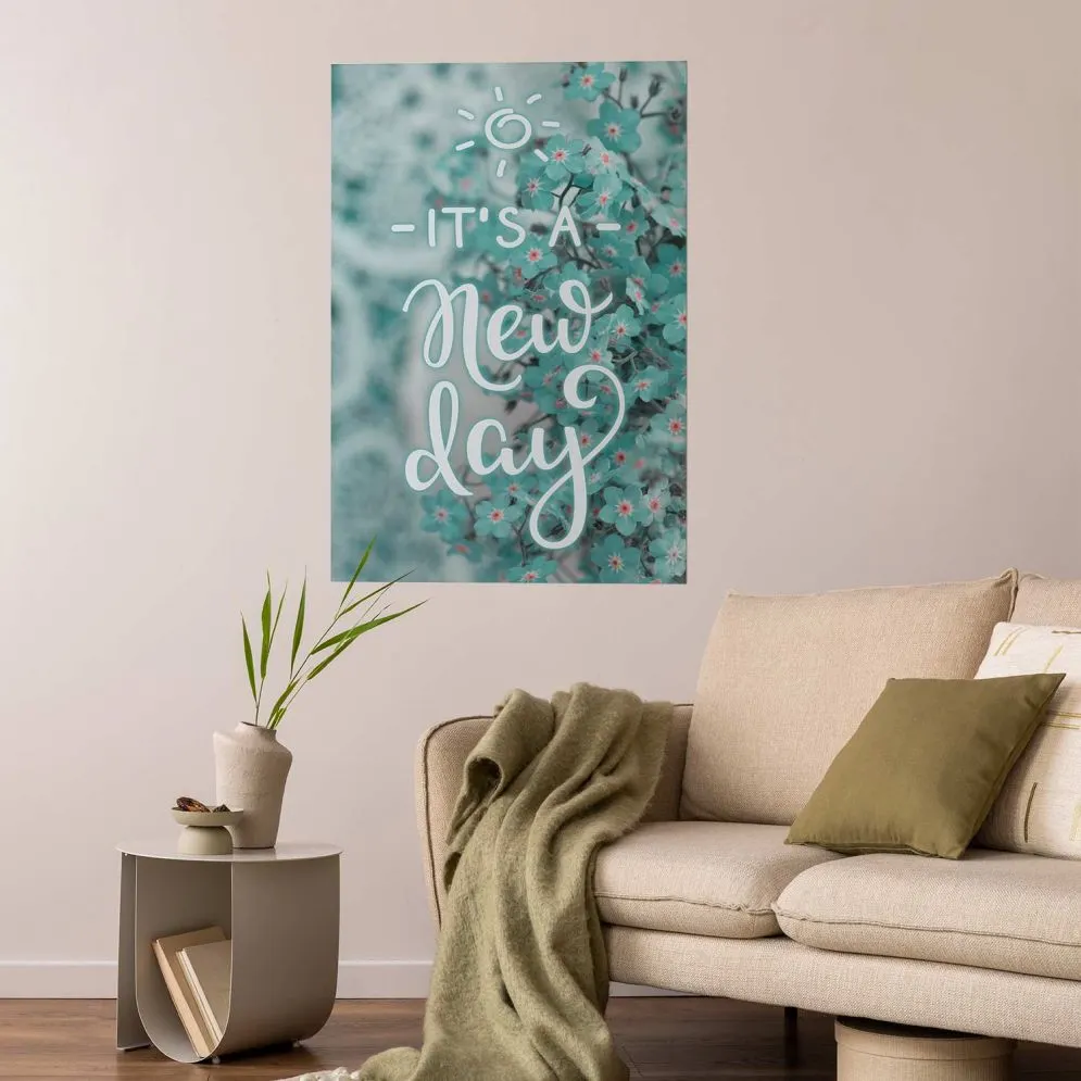 Plakat New day 60x90 cm bez ramy bez marginesu | MIRAT.