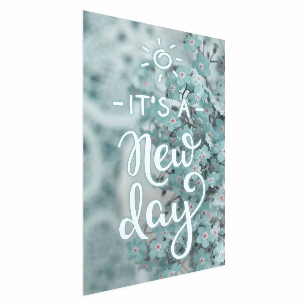 Plakat New day 60x90 cm bez ramy bez marginesu | MIRAT.