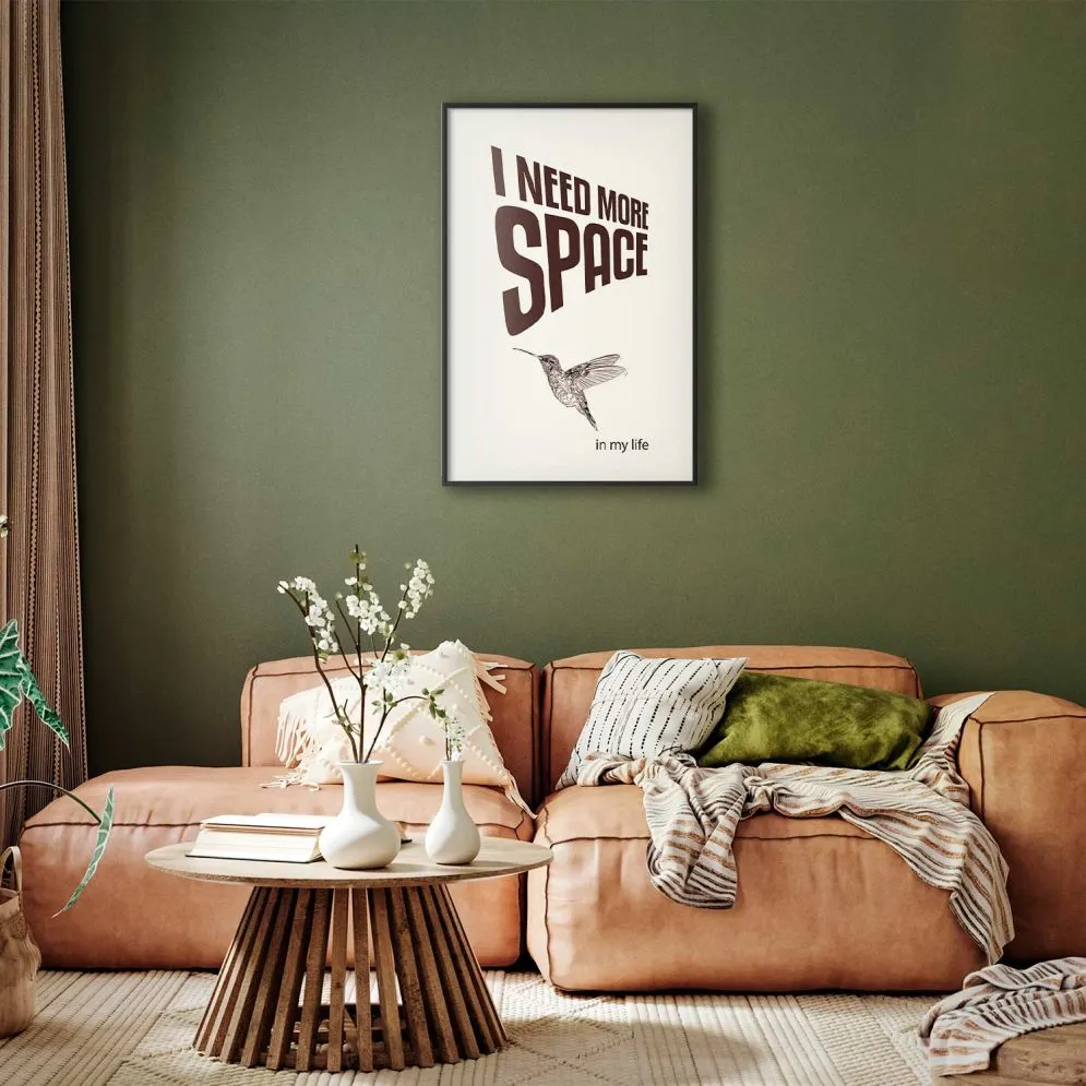 Plakat More Space 21x30 cm z ramą czarną bez marginesu | MIRAT.