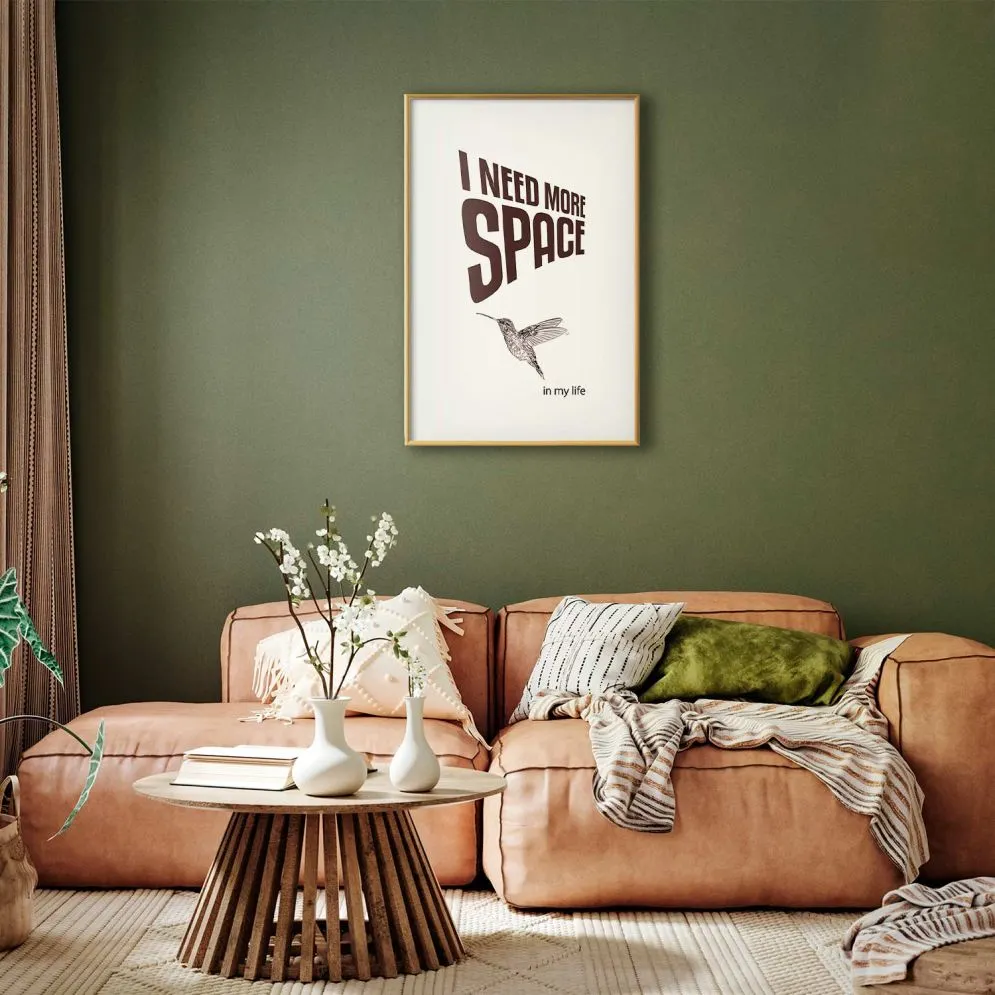 Plakat More Space 40x60 cm z ramą złotą z marginesem | MIRAT.