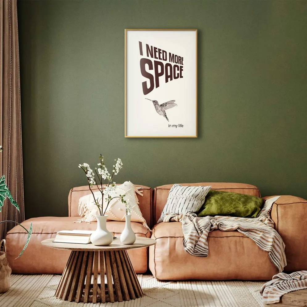 Plakat More Space 40x60 cm z ramą złotą bez marginesu | MIRAT.