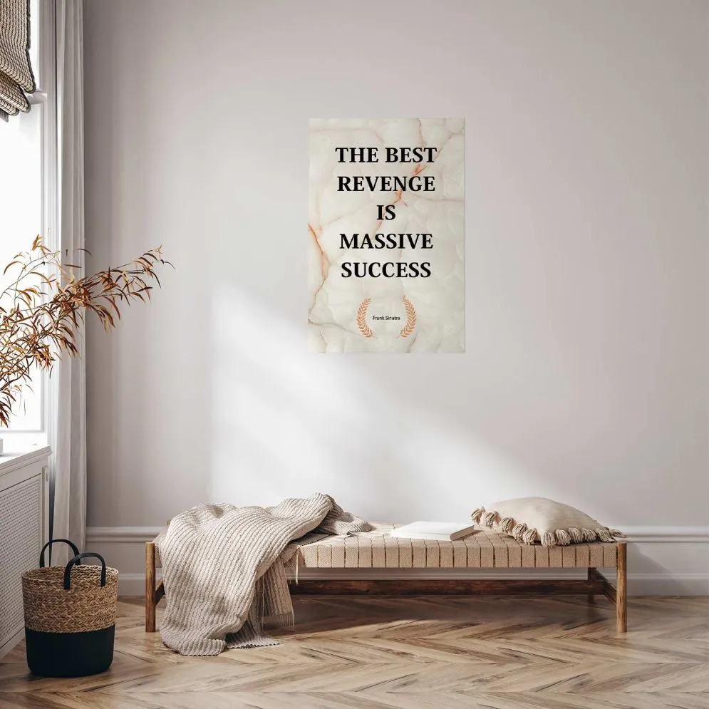 Plakat Best Revenge 60x90 cm bez ramy bez marginesu | MIRAT.