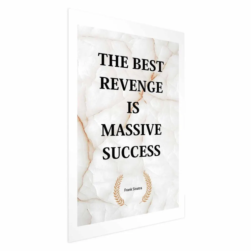 Plakat Best Revenge 60x90 cm bez ramy z marginesem | MIRAT.