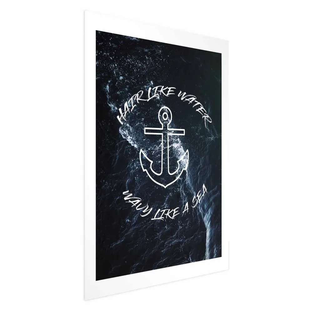 Plakat Like Water 40x60 cm bez ramy z marginesem | MIRAT.