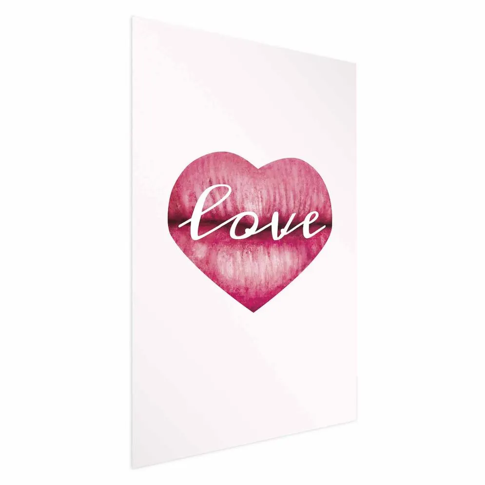 Plakat Miłosne usta 21x30 cm bez ramy bez marginesu | MIRAT.