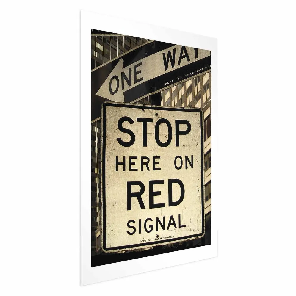 Plakat Znaki drogowe 21x30 cm bez ramy z marginesem | MIRAT.