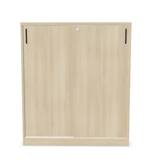 Szafka biurowa przesuwna EASY SPACE CABINET S 3-OH 100cm akacjowa zamykana I sklep meblowy MIRAT.