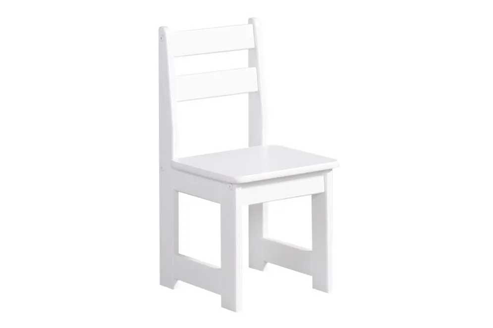 Białe drewniane krzesełko dla dziecka MALUCH PINIO