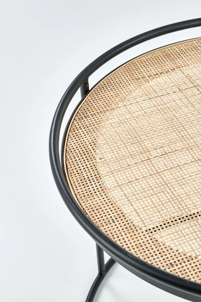 Zestaw ław MANADO okrągły na metalowej podstawie Halmar | MIRAT. w stylu LOFT kolekcja