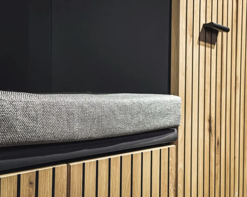 Garderoba do przedpokoju MARCO III antracyt/dąb artisan z siedziskiem I sklep meblowy MIRAT.