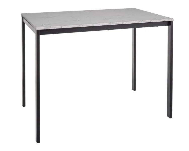 Stół MARIO 100x60 biały marmur/czarny I sklep meblowy MIRAT. styl GLAMOUR